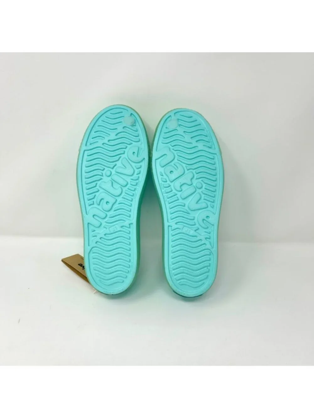 Native Shoes Kids Jefferson Bling Glitter Sherbet Blue Bling J1 Lightweight EVA